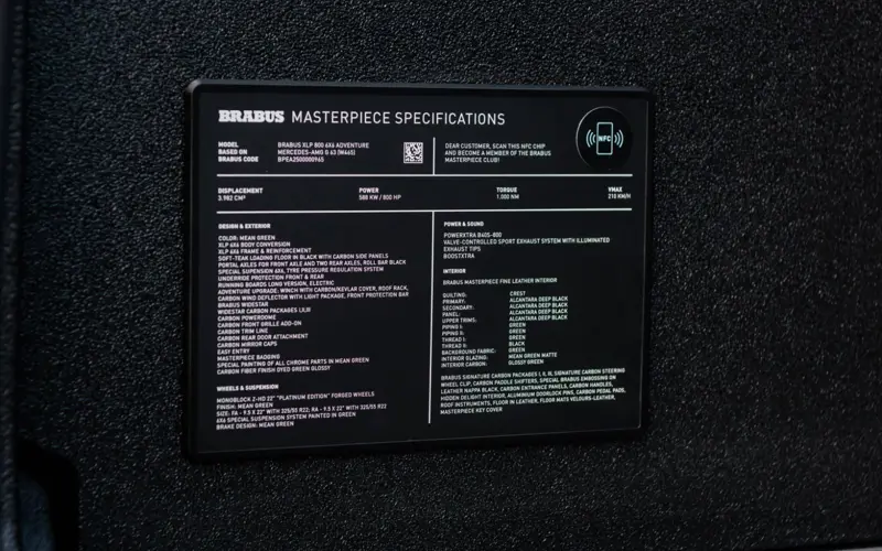 Mercedes-Benz BRABUS XLP 800 6x6 * MASTERPIECE * NEW MODEL * VIN *  - 119457